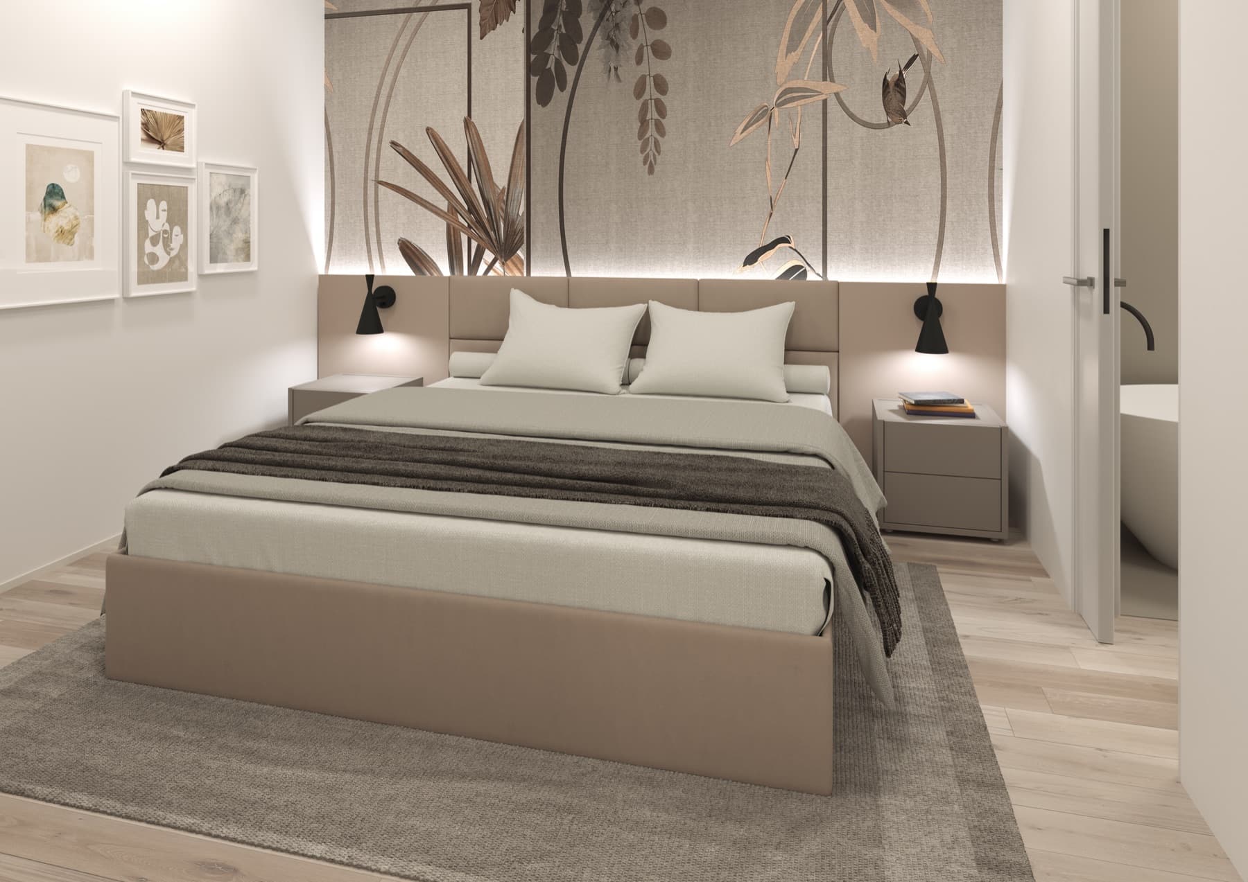 Rendering of a Thames Plaza bedroom